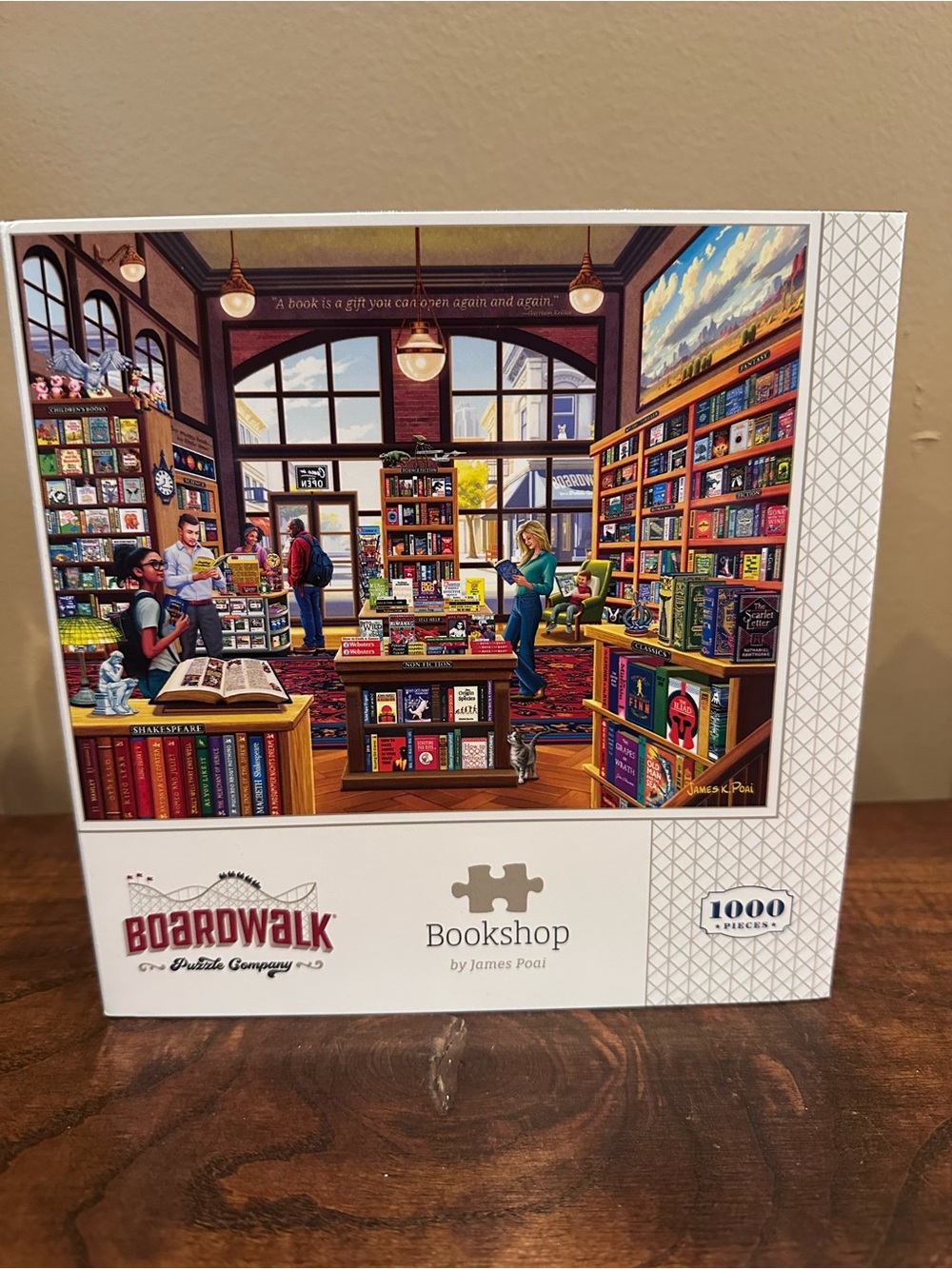 Boardwalk Bookshop 1000-Piece Jigsaw Puzzle - Colorful Bookstore Scene NEW